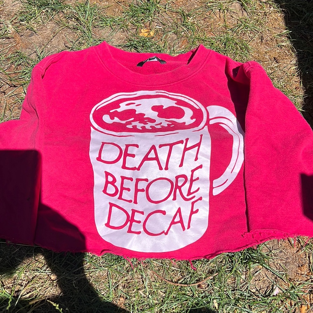 Cut up sweatshirt
